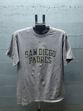 Nike San Diego Padres Baseball Tee Shirt 2XL Grey